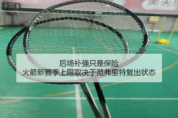 后场补强只是保险 火箭新赛季上限取决于范弗里特复出状态